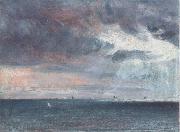 John Constable A storm off the coast of Brighton oil painting